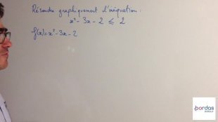 Chapitre 1 - Capacité 31 - Résoudre graphiquement une inéquation